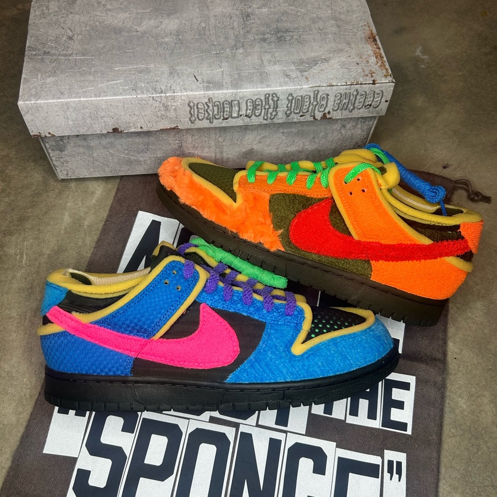 Size 11 - Nike Dunk Low x CPFM Swamp Sponge Pack Photo Blue Mens NEW SHIPS NOW!